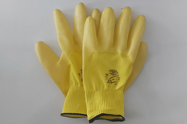 دستکش ژله ای به رنگ زرد